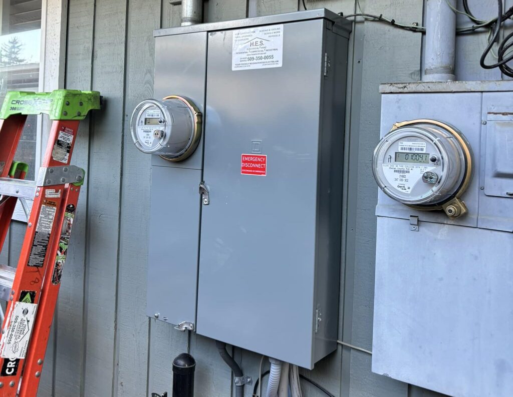 New electrical panel upgrade installed by Home Electrical Services in Spokane, WA