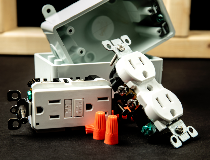 a ground fault circuit interrupters GFCI outlet by HES